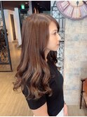 艶髪×秋色キャメルブラウン