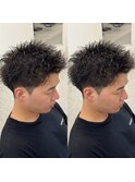 スパイキーショートスパイキーパーマ