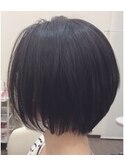 ナチュラルショート　ナチュラルボブ　艶髪ストレート