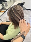 クラゲヘアー/小顔に見せるヘア/ココアベージュ/木更津