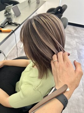 アイスプロドバイブルーム 木更津店(ice prod by bloom) クラゲヘアー/小顔に見せるヘア/ココアベージュ/木更津