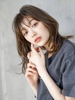 ギークス(GEEKS)&nbsp;【GEEKS渋谷】伸ばしかけロング/冬カラー/グレージュ/大人ウルフ