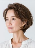 クラゲヘアー/小顔/ココアベージュ/オリーブグレー/川西