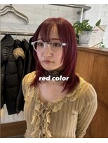 ヴァンカウンシル 春日井店(VAN COUNCIL)&nbsp;レイヤーカット×ディープレッド