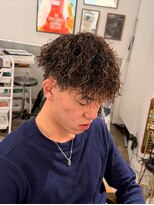 メゾンフォーメン 心斎橋店(Maison for men) バロックパーマ フェードカット テーパーフェード