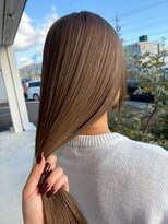 クレヨン ケース(Crayon case) 20代30代◎小顔ストレート×ナチュラルカラーオリーブ