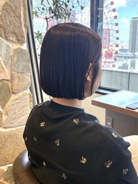 オアシスアヴェダ(OASIS AVEDA) ボブ／重めボブ／ピンクブラウン