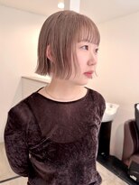 テトヘアー(teto hair)&nbsp;切りっぱなしボブ/ミニボブ/キャラメルブラウン/艶髪/ブリーチ