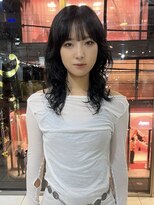 アクアオモテサンドウ(ACQUA omotesando)&nbsp;△レイヤーパーマロングパーマコテ巻き風パーマグレージュ