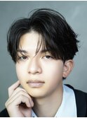 前髪こぼしセンターパート