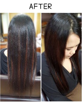 エクステンション クーチャー(Extention Cu'cha) エクステ80g付け放題 BEFORE→AFTER