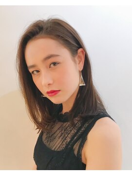 グッデイ ヘアー(GOOD DAY HAIR) 小顔  ワンサイドショート ブランジュ ハイライト　ミディアム