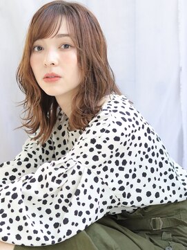 シロフ シンジュク(shirof shinjuku) シースルーバング×ミディ×パーマ