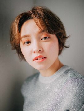 美容室 クラフトヘアー 西葛西店(CRAFT HAIR) センター分けコンパクトボブ[西葛西/西葛西北口]