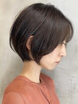 エリマ 調布(elima)&nbsp;大人ショートボブ 絶壁解消 マロンベージュ イルミナカラー