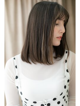 カバーヘア ブリス 志木南口駅前店(COVER HAIR bliss) スモーキーグレージュ大人ハイライトカラーZ志木10代20代30代