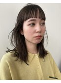 フルバングミディアム×ダークアッシュ