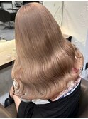3952グレーベージュ艶髪ミルクティーアッシュハイトーンカラー