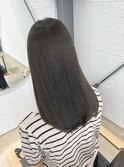 髪質改善カラー×オリーブグレージュ