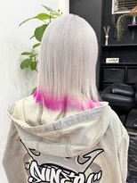 チュダック(ChuDuck)&nbsp;【◎甘くてカワイイ◎】韓国風《ホワイト×ピンク》ケアブリーチ