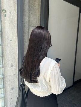 ヘアサロン アウラ(hair salon aura) ラベンダーグレーカラー、透明感カラー、ラベンダーカラー