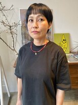 ヘアーアイストゥーレ(HAIR ICI TRE)&nbsp;20代30代40代小顔ハンサムショートアッシュブルーブラック