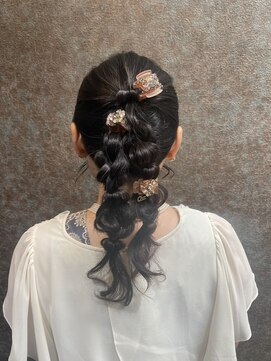 グラスヘア 石垣店(Grass Hair) ツインポニーアレンジ