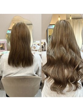 ミラ(Mila) ハイトーンシールエクステ＊最高級人毛
