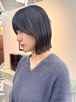 ノエ(noe)&nbsp;切りっぱなしボブ/グレージュ/20代30代mi90