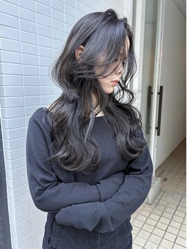 クリム(qulim) 色気レイヤーカット×ブリーチなしオリーブグレージュ