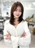 前髪顔まわり韓国ヘアレイヤーカットサイドバンク2wayバンク韓国