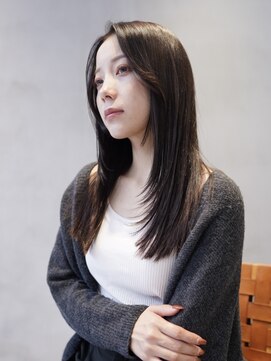 ニコ トウキョウ 渋谷(nico TOKYO) 顔まわりレイヤーハッシュレイヤー透明感オリーブグレージュ渋谷