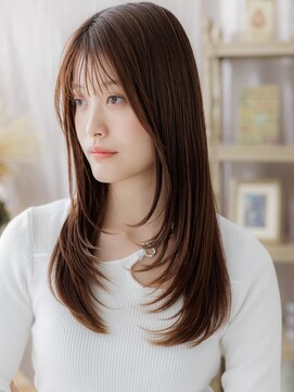 カバーヘア ブリス 志木南口駅前店(COVER HAIR bliss) 顔回りレイヤーカット艶髪シースルーバングTc1志木20代30代40代