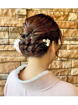 エノモト(ENOMOTO) 訪問着お着付けヘアセット 着物 ドレス 結婚式 二次会 イベント