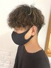 【布野限定】メンズ特殊パーマ＋カット14300円　→　12870円