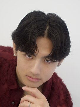 ウィル バイ ブラウン(Vir by Brown) 韓国風ニュアンスパーマ/センターパート