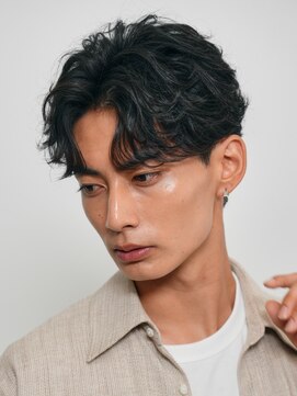 フィフス(fifth) 原宿シャドウパーマメンズパーマ微分けセンターパート30代fifth