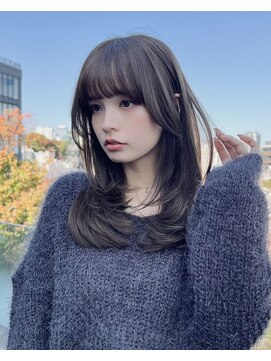 ラグーン 原宿 表参道(LAGOON) レイヤー/韓国/小顔バング/ベージュ
