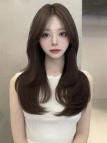 ユーフォリア 銀座(Euphoria)&nbsp;韓国/小顔/黒髪/ココアベージュ/銀座/レイヤーカット