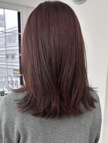 グリーン 高田馬場(green)&nbsp;【SANA】顔まわりレイヤー×ボルドーカラー