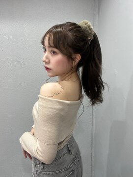 ボタン シブヤ(VOTAN SHIBUYA) オリーブブラウン/レイヤーカット/透明感カラー/韓国ヘア