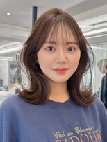 エル バイ アンキシム(elu by AHNKISM) 韓国風レイヤーカット似合わせ顔まわりくびれ心斎橋