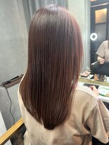 ロックス ヘアー ギャラリー(Rocks hair gallery)&nbsp;ブリーチなしピンクベージュ×艶髪ロング