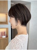 コンパクトショートカット丸みショートくびれショートボブ表参道