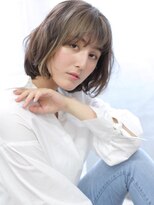 ヘアリゾート バレンタイン(hair+resort valentine)&nbsp;［valentine]　ひし形シルエット　マッシュウルフ　ボブ　オン眉