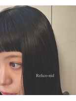 レリコ ニド(Relico-nid) 黒髮ロング×ショートバング