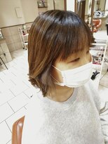 ネオリーブチノ 登戸店(Neolive cino)&nbsp;イヤリングカラー ハイライト シナモンベージュ