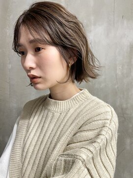 テテコケット(tete coquette) ボブ/パーマ/ミルクティーベージュ/ダブルカラー