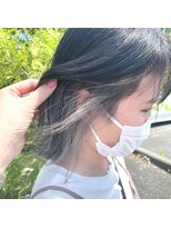 テクライズ 豊橋店(TECHRISE)&nbsp;☆ホワイトシルバー、インナーカラー、ボブヘアー☆