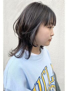 キュエム(Cuem) 【Cuem春日】ボブウルフホワイトインナーカラーシアーグレージュ